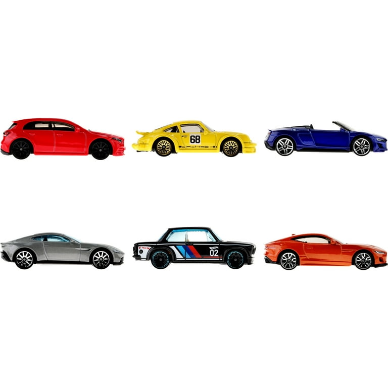 Hot Wheels European Car Culture Multipack, 6 Toy Cars, Gift for