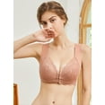 thumbnail image 5 of Super Soft & Comfortable Front Close Bra, Elegant Lace Wireless Push Up Bra, Women's Lingerie & Underwear, 5 of 9