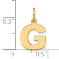 thumbnail image 3 of Finest GoldXNA1337Y-G 14K Yellow Gold Letter G Initial Pendant, 3 of 4
