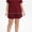 03Wine Red, variant on Women’s Plus Size Pajama Set Short Sleeve Sleepwear Loungewear 2 Piece Soft Top & Drawstring Shorts with Pockets