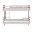 thumbnail image 4 of HH2Home Essentials Campbell Wood Twin Over Twin Bunk Bed, Light Pink, 4 of 14