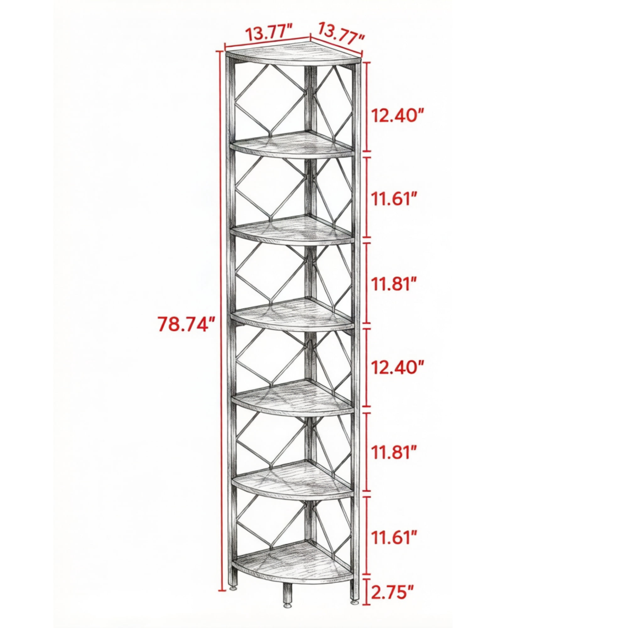 Bookshelf Corner Shelf