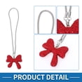 thumbnail image 4 of 1 Pcs Rhinestones Bow inlaid with Rhinestones Car Rear View Mirror Pendant Accessories Car Hanging Ornament Red, 4 of 6