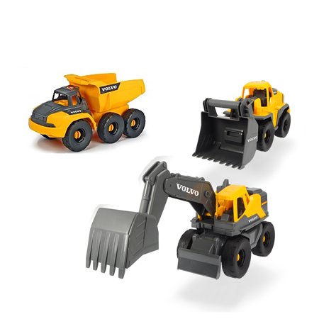 Dickie Toys – 10 Inch Volvo Construction Truck 3 Pack Dickie Toys – 10 Inch Volvo Construction Truck 3 Pack