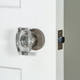 thumbnail image 2 of Viaggio Clomhmsta_Prv_238 Circolo Hammered Solid Brass Privacy Door Knob Set - Chrome, 2 of 7