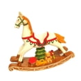thumbnail image 3 of Adorno de caballo mecedor, decoración navideña, decoración de mesa tradicional hecha a mano, estatua de caballo para dormitorio, chimenea, mesa Sin Santa, 3 of 8