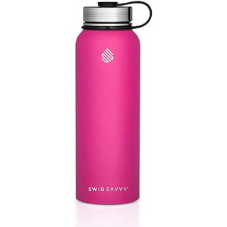 Liquid Savvy 18oz Insulated Water Bottle with 3 lids - Stainless Steel