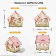thumbnail image 3 of 3D Wooden House Diamond Painting Kit, DIY Wooden Winter Diamond Art House Kit with Creative Beaded Craft Design for Home Decoration, Holiday Display and Gift Projects (pink), 3 of 8