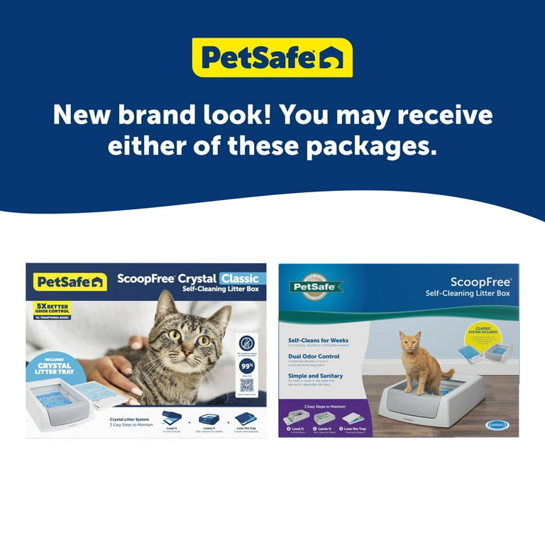 ScoopFree Crystal Classic Self Cleaning Litter Box