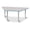Driftwood/Coastal Blue, variant on Trapezoid Activity Table - 30" X 60", E-height - Driftwood Gray/Coastal Blue/Gray