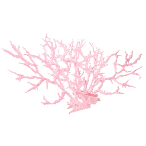 Ornamento subacuático de simulación artificial Yuyangstore Coral Plástico