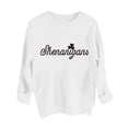 thumbnail image 5 of Charella Sweatshirts for Women St Patricks Day Decorations Long Sleeve Crewneck Tops 2024 Trendy T-shirt,White,XS, 5 of 5