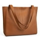 thumbnail image 1 of Bolso de hombro Befen de piel para mujer, color marrón coñac, 1 of 7