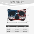 thumbnail image 4 of Naloa American Flag Skull Pillowcase, Throw Pillowcase, Wrinkle-Free, Stain-Resistant with Hidden Zipper for Bedroom Sofa-16"x24", 4 of 6
