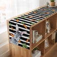 thumbnail image 6 of Table Runners 60 Inches Long Dress Scarves, Grey Bunny Easter Farmhouse Kitchen Table Runner, Small Coffee Tablerunners, Rabbits Spring Botanical Black White Stripe 13x60 Inch, 6 of 9