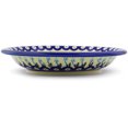 thumbnail image 3 of Polish Pottery 9-inch Pasta Bowl (Floral Peacock Theme) Hand Painted in Boleslawiec, Poland + Certificate of Authenticity, 3 of 6