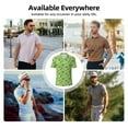 thumbnail image 7 of Polo Shirts for Men, Cute cartoon frogs water lily Breathable Casual Mens Polo Shirts Short Sleeve Button Down Classic Mens Golf Polo Shirts, 7 of 7
