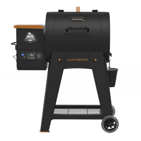 Pit Boss Pellet Smoker, Lexington 500 Square Inch Wood Fired Pellet Grill, Onyx Series