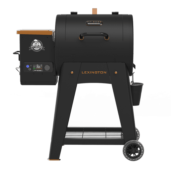 Pit Boss Lexington 500 Sq in Wood Fired Pellet Grill and Smoker  Onyx Series