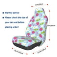 thumbnail image 3 of Fuzoiu Strawberry And Flowers Print Elastic Car Seat Covers, Seat Cover Protector,Universal Fit Interior Covers for Most Cars,Washable Seat Cover Non Slip for SUV,Sedan,Van, 3 of 5