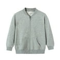 thumbnail image 2 of SILVERCELL Kids Toddler Boys Girls Casual Zipper Solid Jackets School Hoodie Sweatshirt Cardigan 2-10 Years, 2 of 8