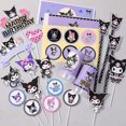 thumbnail image 2 of Decoración para tartas de Sanrio Kuromi, adornos para tartas con temática infantil, pegatinas para mesa de postres, decoración para fiestas de cumpleaños y baby shower, 2 of 5