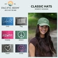 thumbnail image 5 of Pacific Brim Classic Baseball Cap Cotton Adjustable Dad Hat, Peace (Unisex), 5 of 7