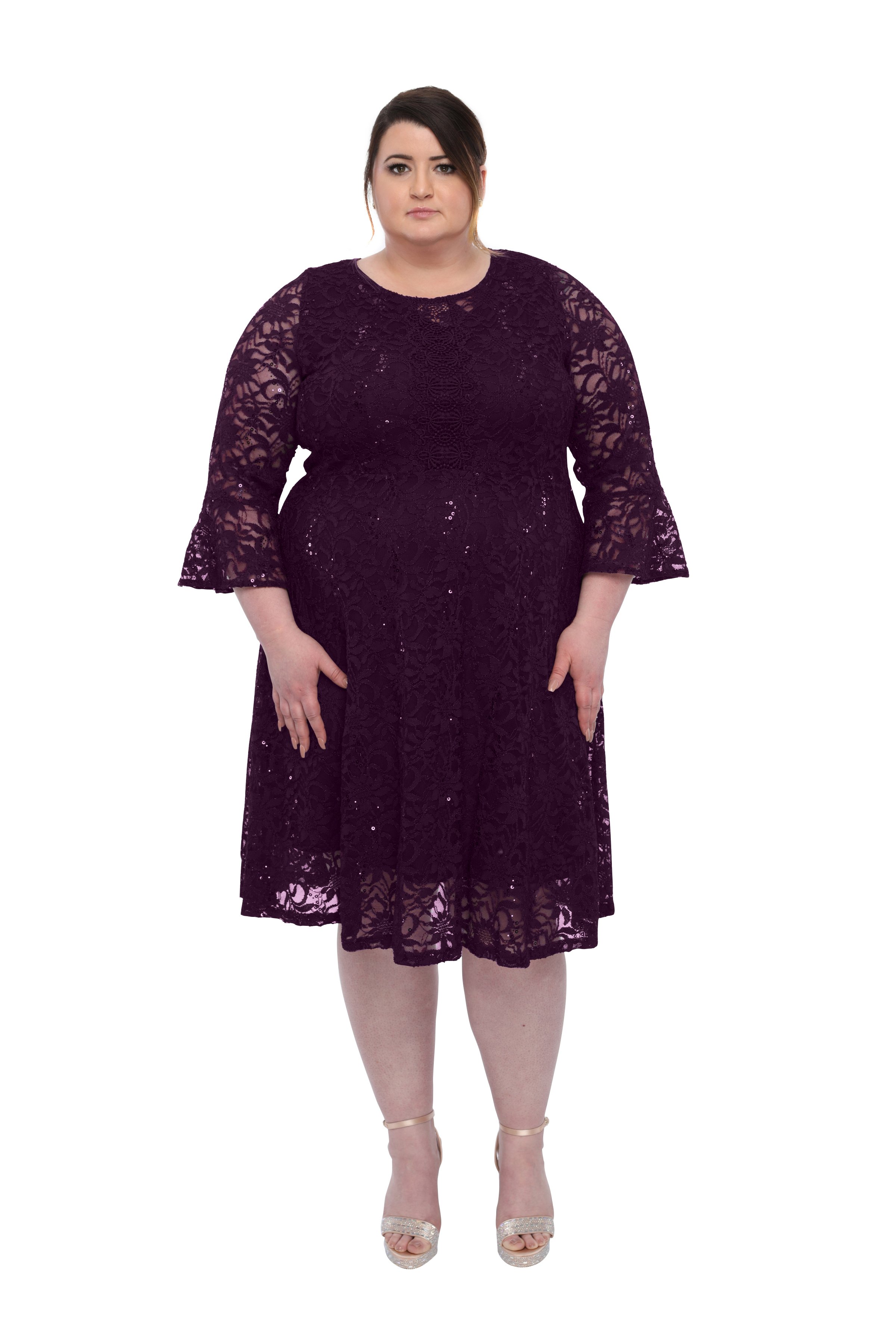 plus size fit and flare formal dresses