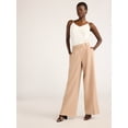 thumbnail image 4 of Scoop Women’s and Women's Plus Crepe Wide Leg Trousers, 32", 32.5", and 34" Inseams, Sizes 0-28, 4 of 6