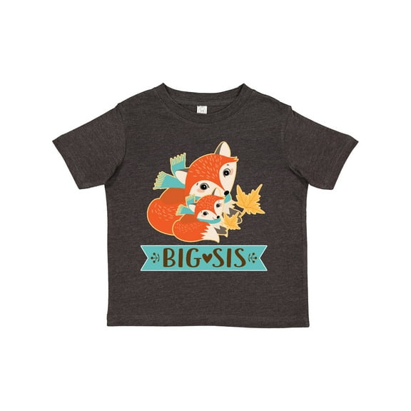 Inktastic Big Sis Woodland Fox Sister Girls Toddler T-Shirt