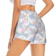 thumbnail image 3 of Goofa Orchids Flowers Printed Women 2 in 1 Running Shorts,Quick Dry Athletic Workout Shorts,High Waisted Athletic Shorts with Liner Pockets-Large, 3 of 9