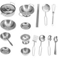thumbnail image 1 of Yazoeia Kid Kitchen Playset, Play Pots and Pans Toys for Kids, 16PCS Kitchen Toys Stainless Steel Cookware Cooking Utensils Pan Toys Set for Children (16 pieces) CJC912-14213, 1 of 8