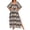 Beige, variant on Women’s Dresses Oversized Beach Drawstring Casual Print V Neck Cover up Batwing Sleeve Kaftan Dresses,Blue (One Size)