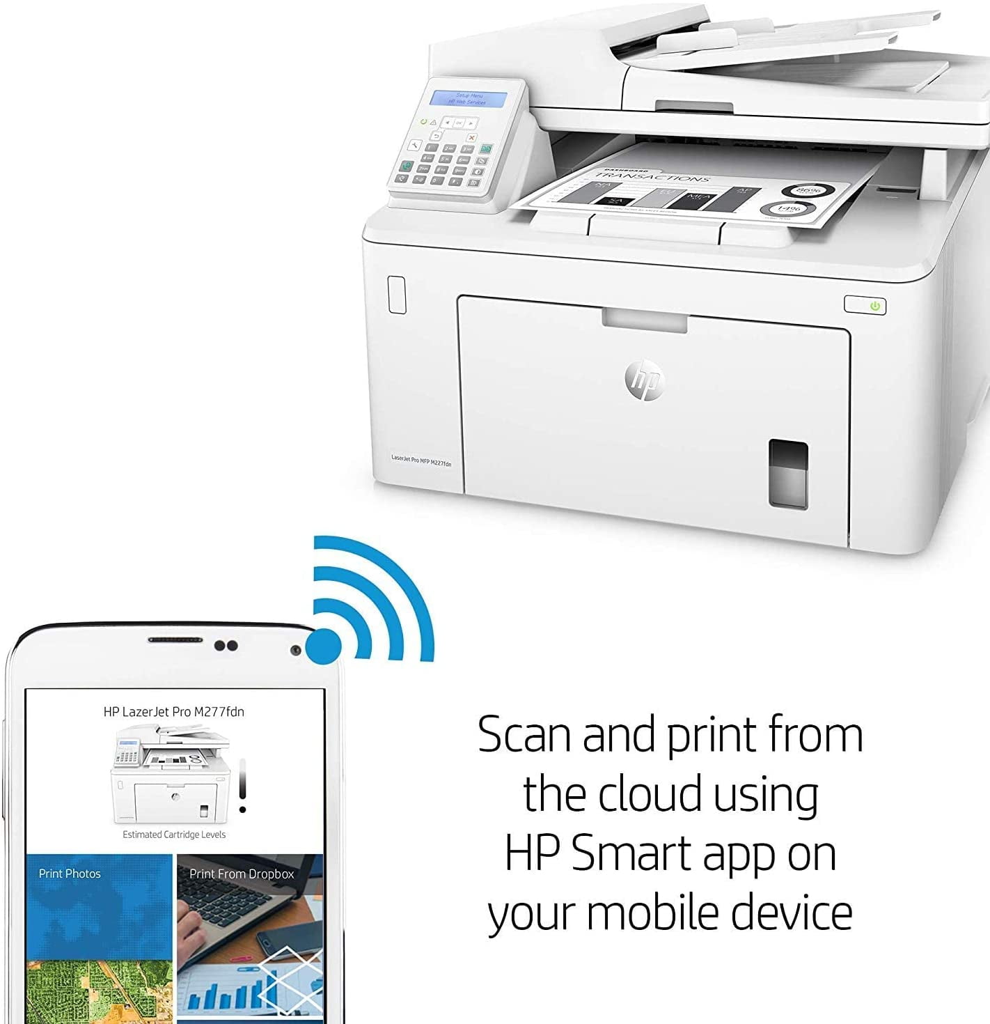 Buy HP Laserjet Pro MFP M227fdn All-in-One Laser Printer with Print ...