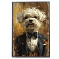 thumbnail image 2 of Maltese Wall Art Abstract Dog Posters - Maltese Dog Canvas Wall Art For Bedroom Decor - Cute Office Decor - Dog Themed Decor, 2 of 6