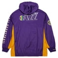 thumbnail image 3 of Men's Mitchell & Ness Purple Utah Jazz  Team OG 2.0 Vintage Logo Anorak Windbreaker Quarter-Zip Jacket, 3 of 7