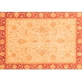 thumbnail image 1 of Ahgly Company Indoor Rectangle Abstract Orange Modern Area Rugs, 6' x 9', 1 of 4