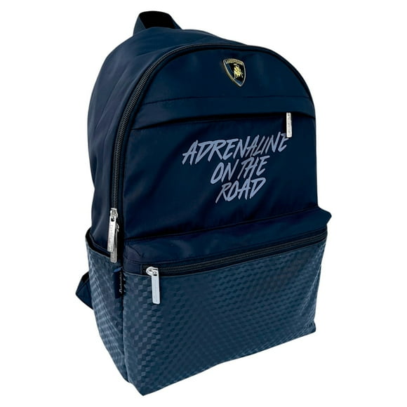 Mochila Escolar Porta Laptop Juvenil Deportiva Lamborghini color Negro