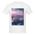 thumbnail image 4 of Bingfone Lighthouse Waves Torrential Rain Men'S Loose Fit Short-Sleeve Pocket T-Shirt, 4 of 7