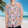 thumbnail image 5 of High Quality Hawaiian Shirts for Men Short Sleeve Aloha Beach Shirt Floral Summer Casual Button Down Shirts Blouses 3CEJ6V, 5 of 7
