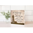 thumbnail image 2 of He Works For Good Love Cream Lighthouse 10 x 10 Wood Tabletop Sign Plaque, 2 of 4