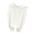 thumbnail image 2 of lmcalzta Womens Hooded Tank Tops Workout Gym Tops for Women Summer Sleeveless Running Shirt Tanks Solid Color, 2 of 3