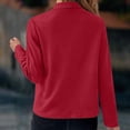 thumbnail image 4 of WEAIXIMIUNG Veste de Moto pour Femmes Automne et Hiver Mode Décontractée Couleur Unie Col à Revers Poche Zippée Manches Longues Veste Décontractée, 4 of 6