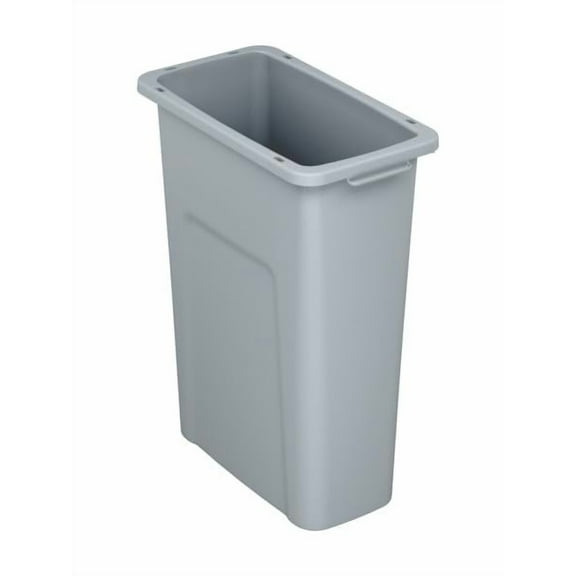 Sturdy Essentials Waste Wise 20 Gallon Grey HDPE Trash Can Compatible with all Waste Wise Lids and Signs - (20 Gallon, 8 Pack)