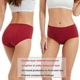 thumbnail image 4 of DEFNES Leak Proof Underwear for Woman Cotton Overnight Menstrual Panties Briefs (5 Pack), 4 of 6