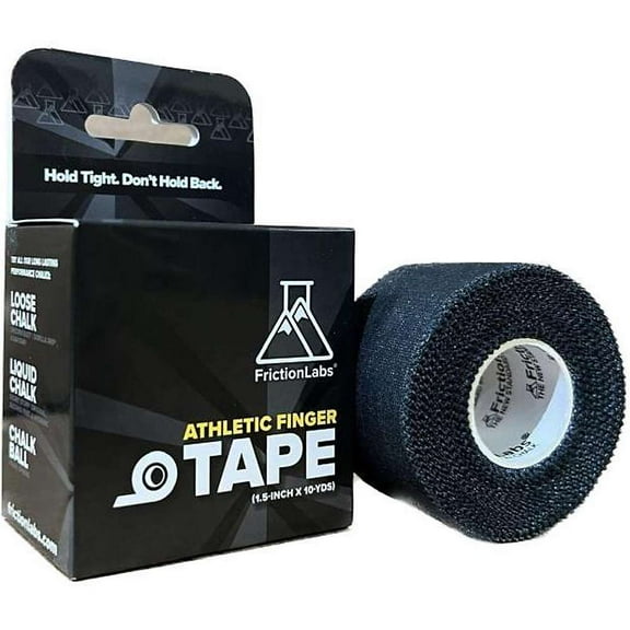 Friction Labs Athletic Finger Tape Rock Climbing Tape for Skin Protection 1.5” Zinc Oxide Tape Protective Sports Tape Easy Tear, Strong Stick 10 Yards