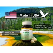 Lovita Odorless Garlic Extract | 5000mg | 1.25% Allicin | Gluten-Free | Support Immune Cardiovascular Health | 60 Vegetarian Capsules (Pack of 5)