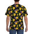 thumbnail image 2 of Naloa Daisies Flowers Men's T-Shirt Sport T-shirt Men's Basic Tee Casual Men's Shirt, Round Neck, Short Sleeves - 3X-Large, 2 of 5