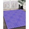thumbnail image 2 of Ahgly Company Indoor Square Patterned Bright Lilac Purple Area Rugs, 7' Square, 2 of 6