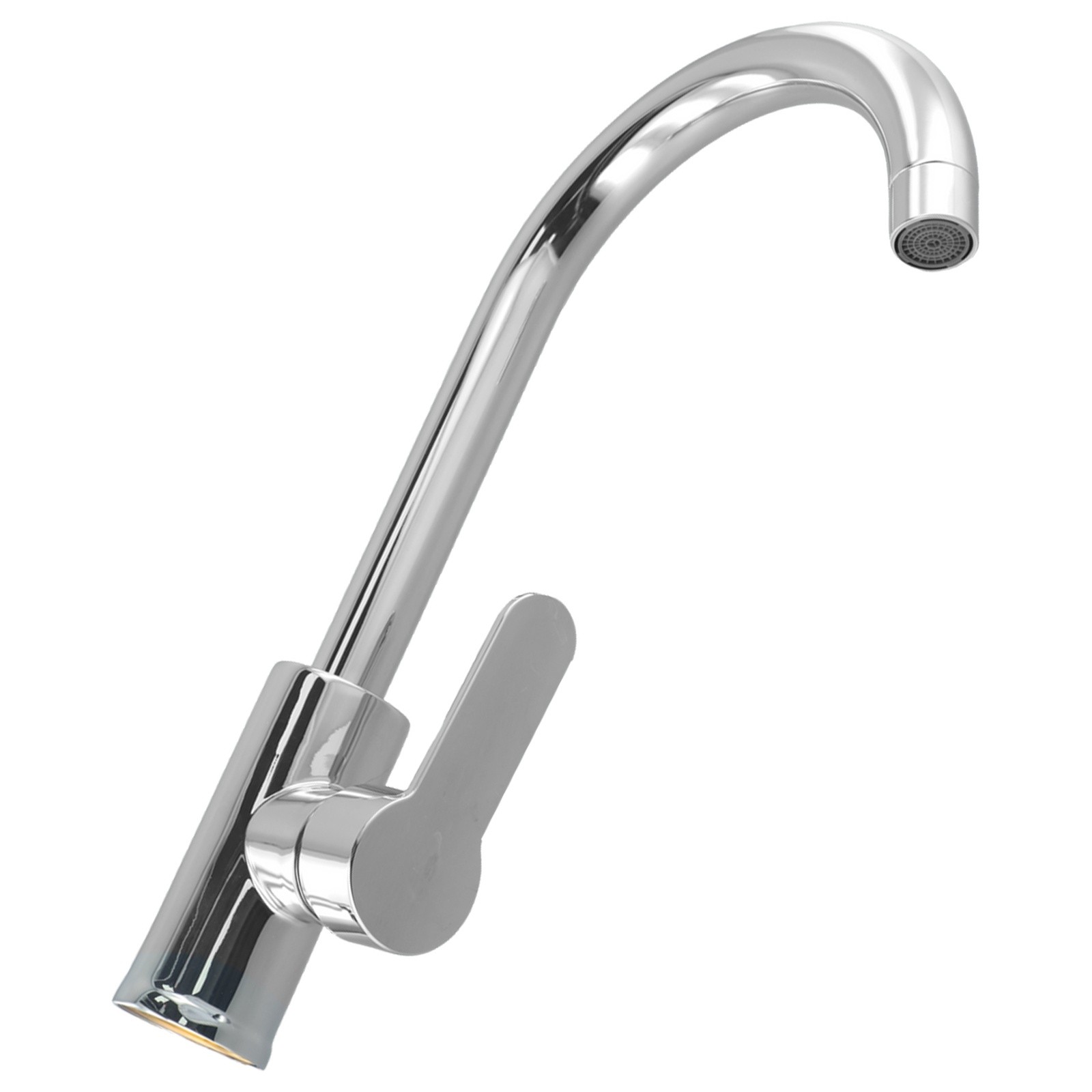 Bathroom Faucet Polished Chrome Plated Swivel Basin Sink Cold Hot Mixer Tap